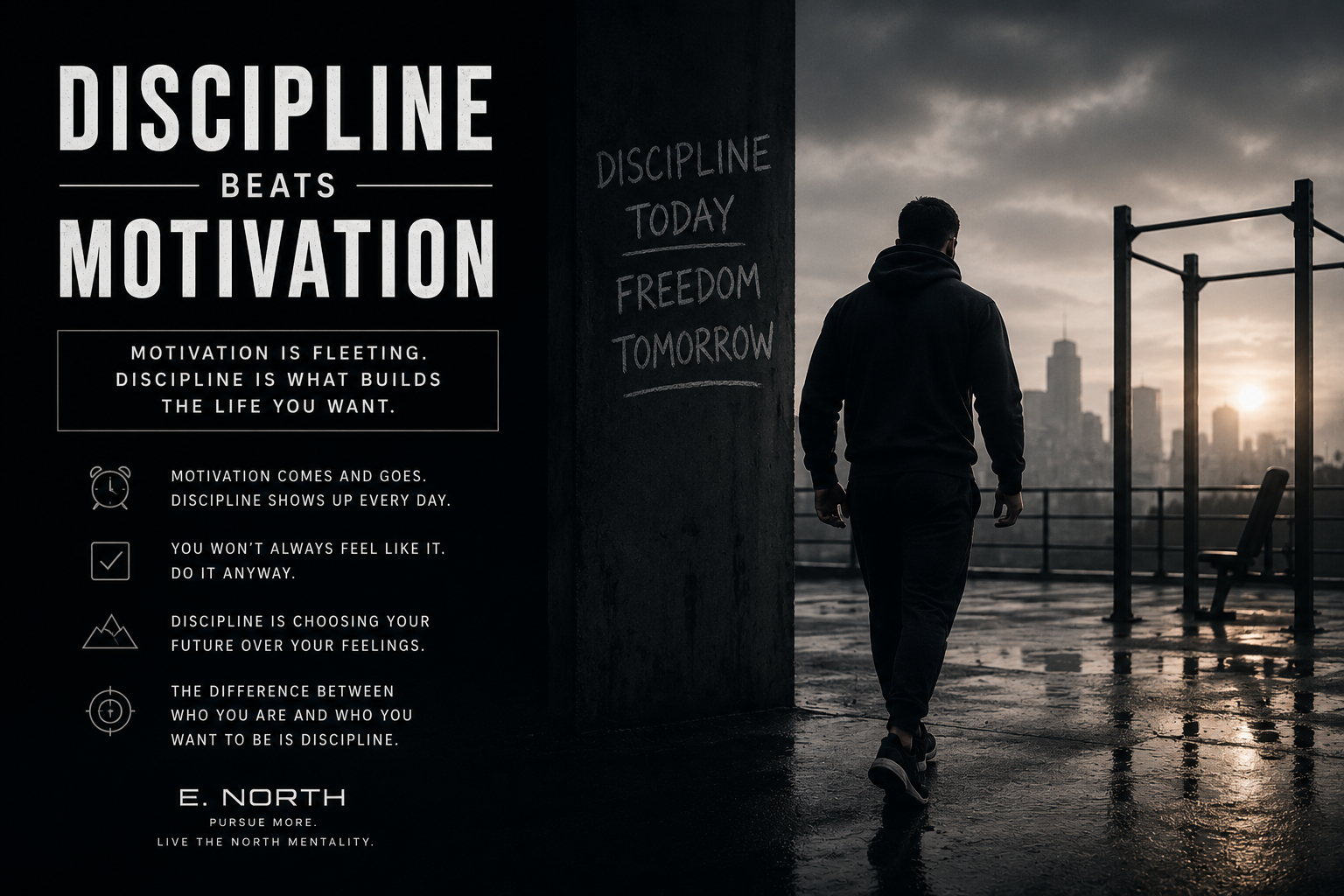 Discipline Beats Motivation.
